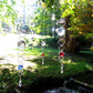 Frendorf | Windspiel Dekor Kristall Blickball Spiral Schwanz Windspinner Stabilisator