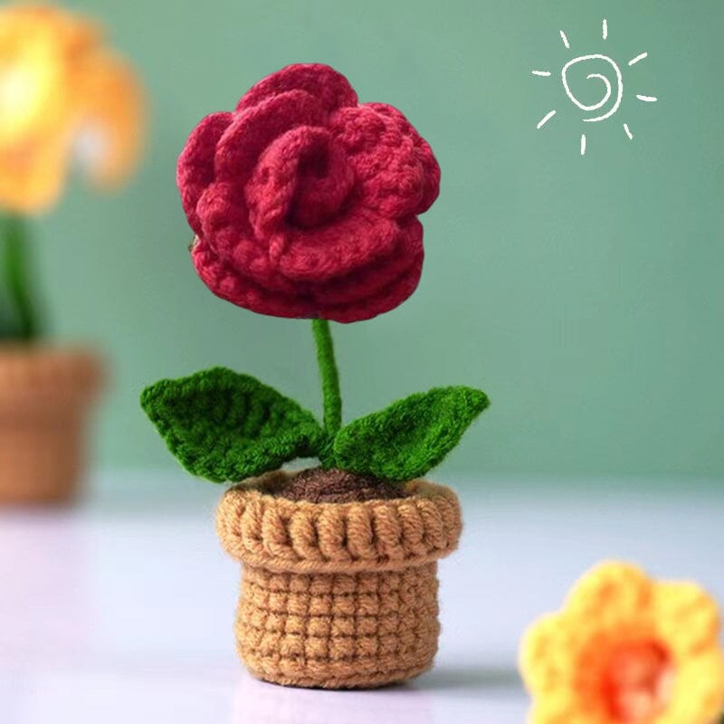 Frendorf | Handgemachte gestrickte Blumen