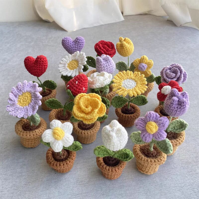 Frendorf | Handgemachte gestrickte Blumen