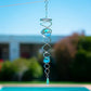 Frendorf | Windspiel Dekor Kristall Blickball Spiral Schwanz Windspinner Stabilisator