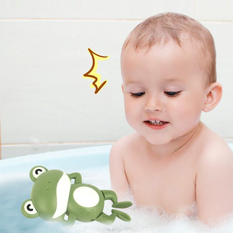 Frendorf | Baby Shower Uhrwerk Süßes Tier Schwimmender Frosch