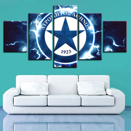 Electric Star Logo 5 Teile - Leinwand Wandkunst Malerei