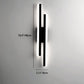 Frendorf | LuxLine Moderne LED Wandlampe | Minimalistisches Design | Eisen & Acryl | Dimmbares Licht