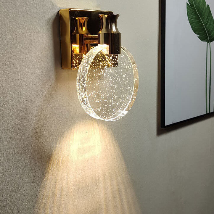 Frendorf | BubbleLux – Nordic Crystal LED Wandleuchte | Modernes Design | Warmes & Weißes Licht | Blaseneffekt
