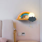 Nordic Cartoon Rainbow 1-Licht Wandlampe