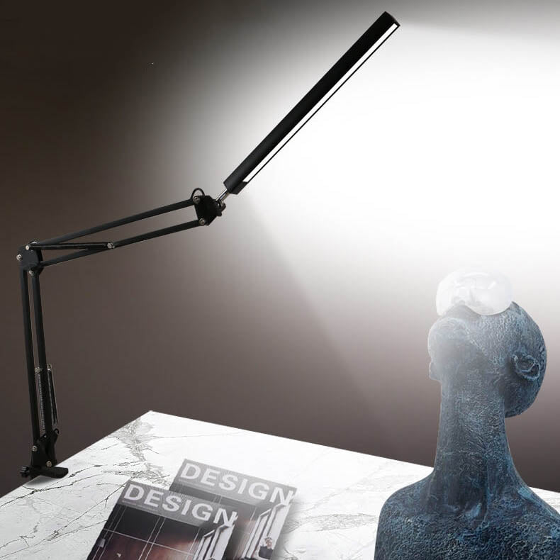 LED Klappbarer Langer Arm Clip Augen Schutz USB Lese Tischlampe