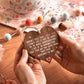 Frendorf | Holzherz-Plakette Geschenk Exquisite Liebe Herz Handwerkskunst