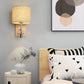 Frendorf | WoodenGlow Wandlampe | Moderner Stoffschirm & Holzsockel | Elegante Wandbeleuchtung | Verschiedene Optionen