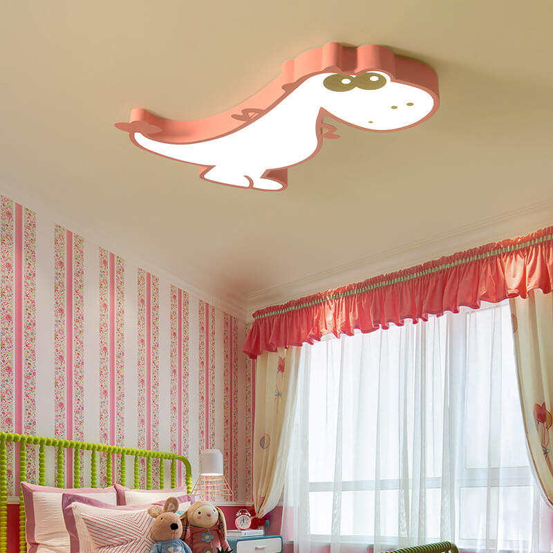 Frendorf | DinoBright LED Deckenleuchte | Kreatives Dinosaurier-Design | Kinderzimmerlampe | Warm- & Weißlicht | Dimmbar