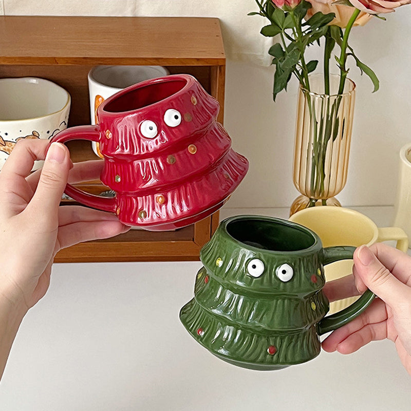 Frendorf | Kreative Big Eyes Weihnachtsbaum Tasse