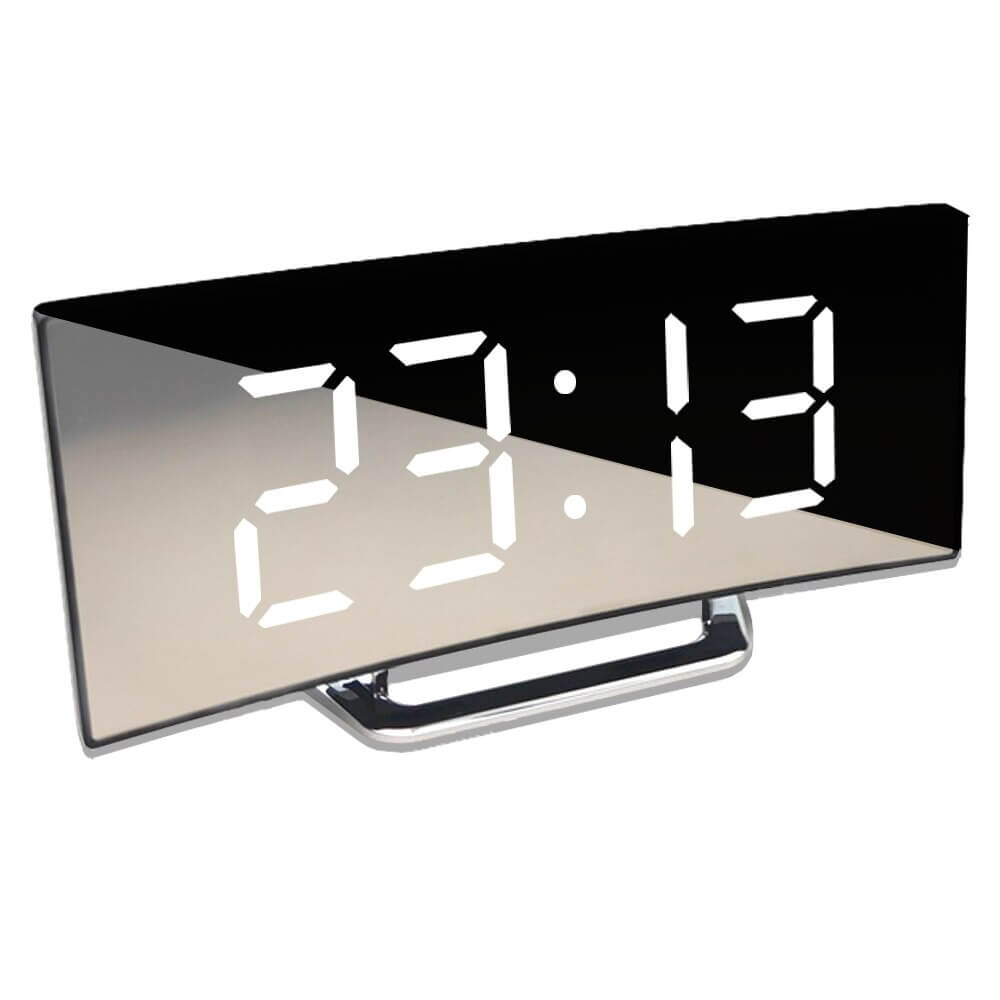 Gebogene LED Digitalwecker - Rass