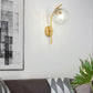 Frendorf | GlobeArc Nordic LED Wandleuchte | Glas-Kugel | 1-flammig | Modernes Design | Deko für Zuhause