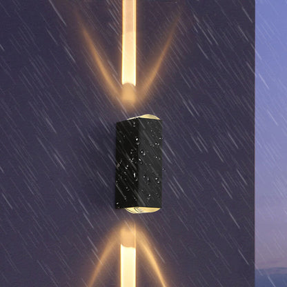 Frendorf | Moderne wasserdichte rechteckige LED-Wandleuchte für den Außenbereich