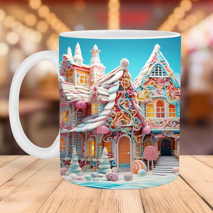 Frendorf | 3D Weihnachts-Gingerman Keramik Kaffeetasse