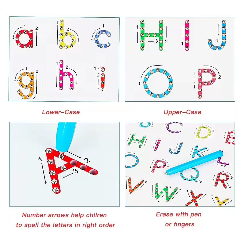 Frendorf | 2-in-1 doppelseitige magnetische Alphabet-Ausgabe