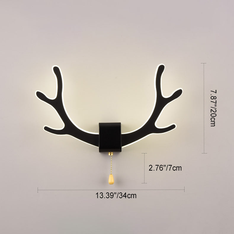 Frendorf | LumiAntler LED Wandleuchte | Nordisches Geweihdesign | Modernes Acryl | Warmes & Kaltes Licht | Kreative Wandlampe