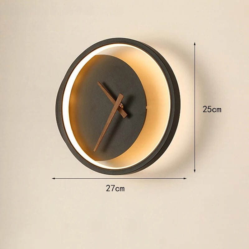 Frendorf | TimeGlow - Modernes LED-Wanduhr mit LED-Beleuchtung