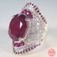 Frendorf | Rubin Licht | 925 Sterling Silber Rubin Ring