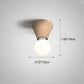 Frendorf | LumaFlair ZenGlow Japanischer Minimalismus LED Deckenleuchte | Holzoptik | Glasdesign | Runde Form | Flush Mount | Stilvolle Beleuchtung