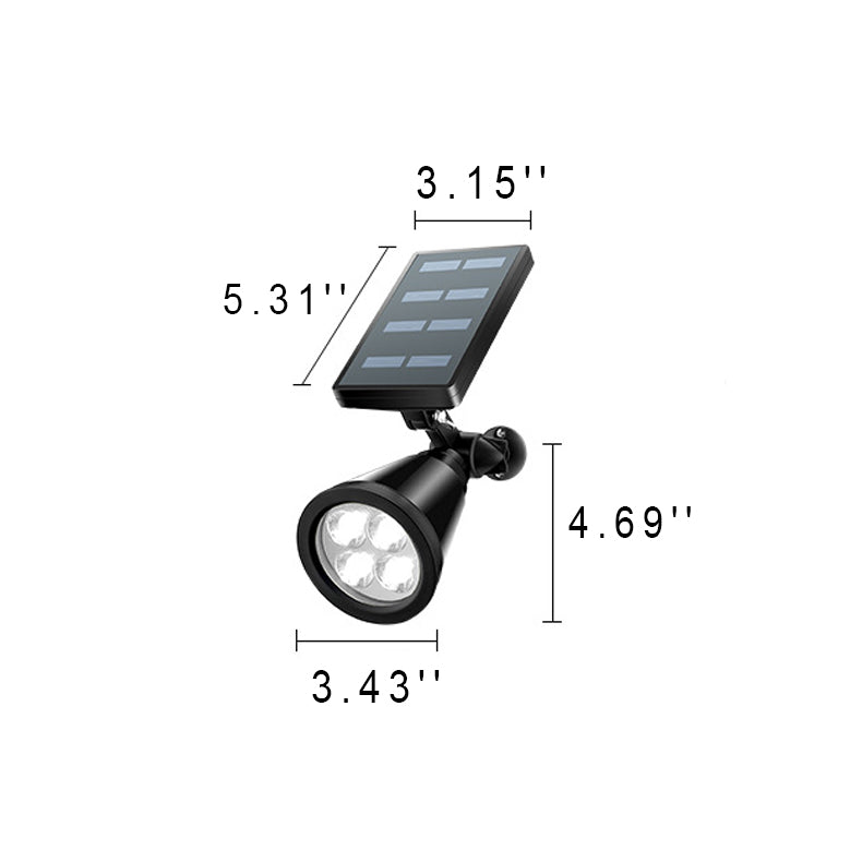 Frendorf | Solivora Solar LED Gartenstrahler | Wasserdicht | Solarbetrieben | Warm- & Kaltweißlicht