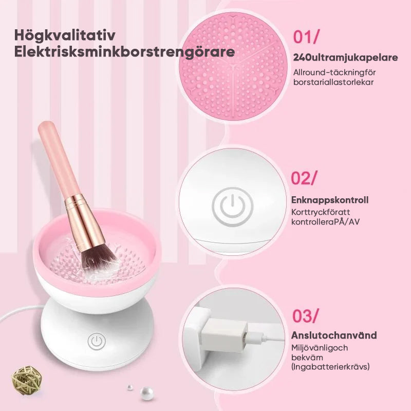 Frendorf | Elektrischer Make-up Pinselreiniger - Schnelle und Gründliche Reinigung