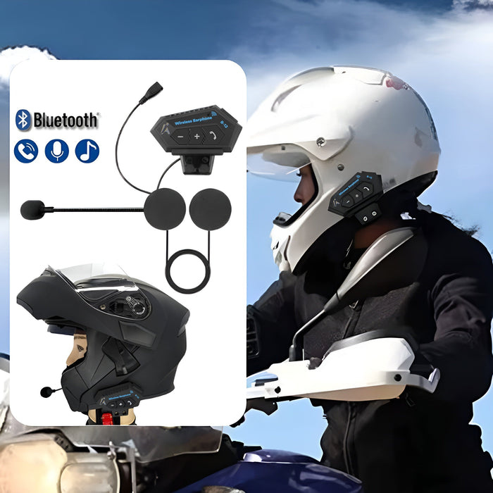 Frendorf | Drahtloser Motorhelm-Headset | Sicher Kommunizieren und Fahren | Immer Verbunden