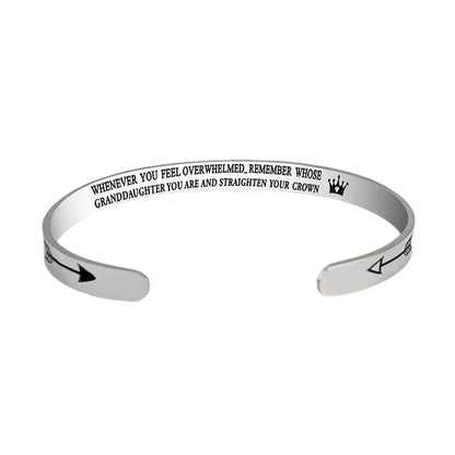 Frendorf | Für Tochter/Enkelin/Sohn - Immer wenn du überwältigt bist...Krone Armband