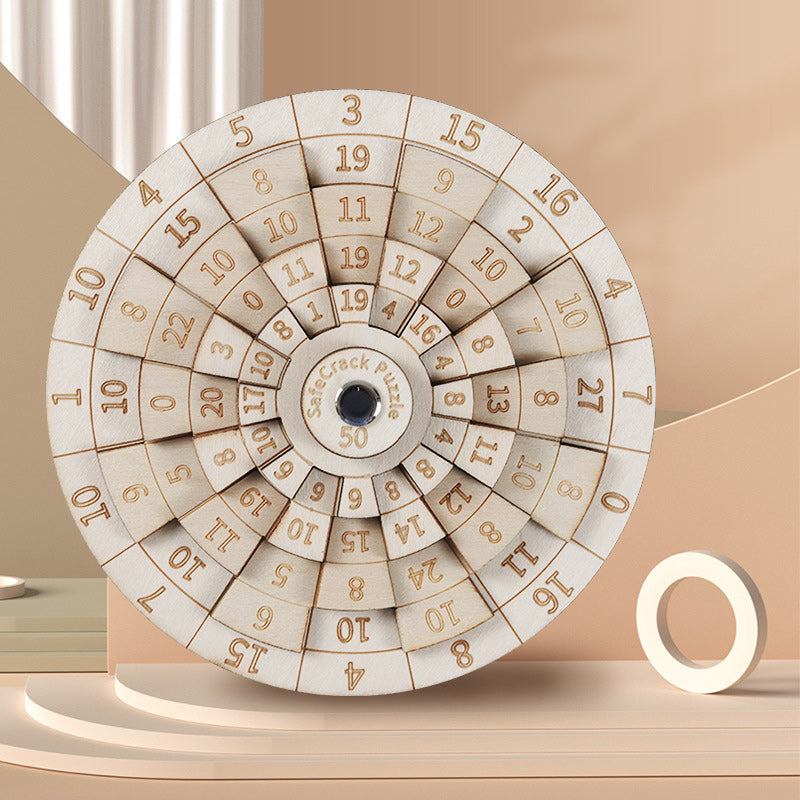 Frendorf | Safecracker 50 Holzpuzzle - Schwieriges mathematisches Brain-Teaser für Erwachsene