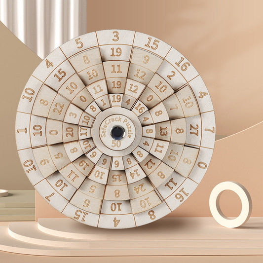 Frendorf | Safecracker 50 Holzpuzzle - Schwieriges mathematisches Brain-Teaser für Erwachsene