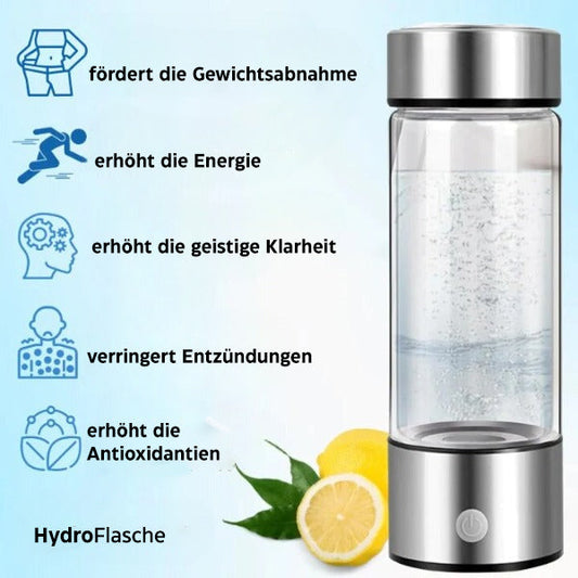 Wasserstoff-Wasserflasche