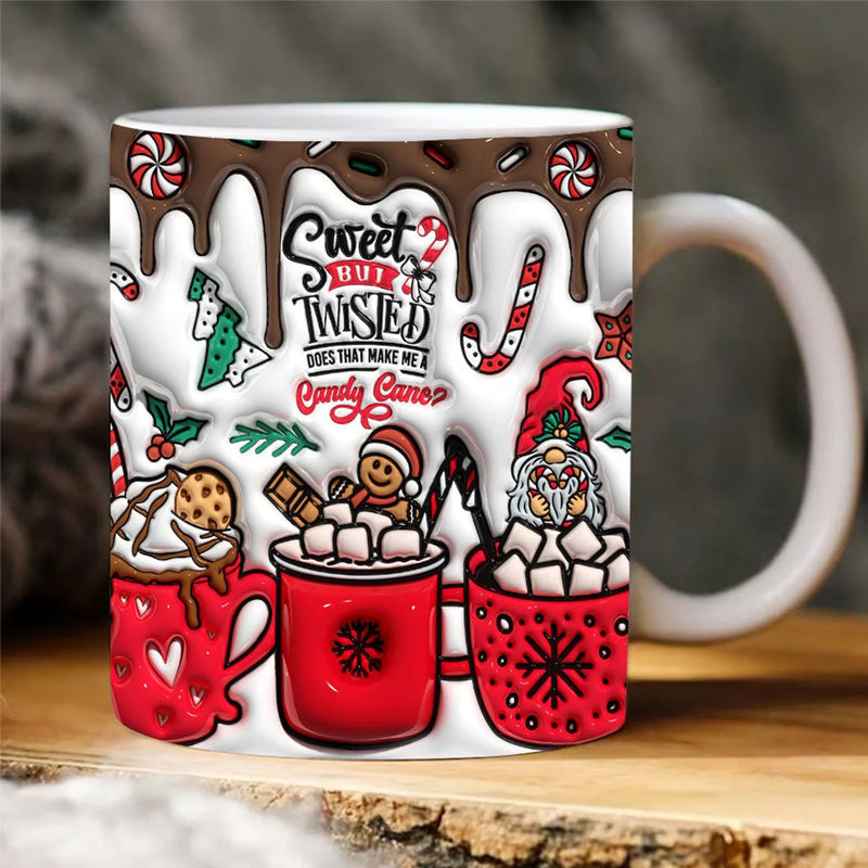 Frendorf | 3D Weihnachts-Gingerman Keramik Kaffeetasse