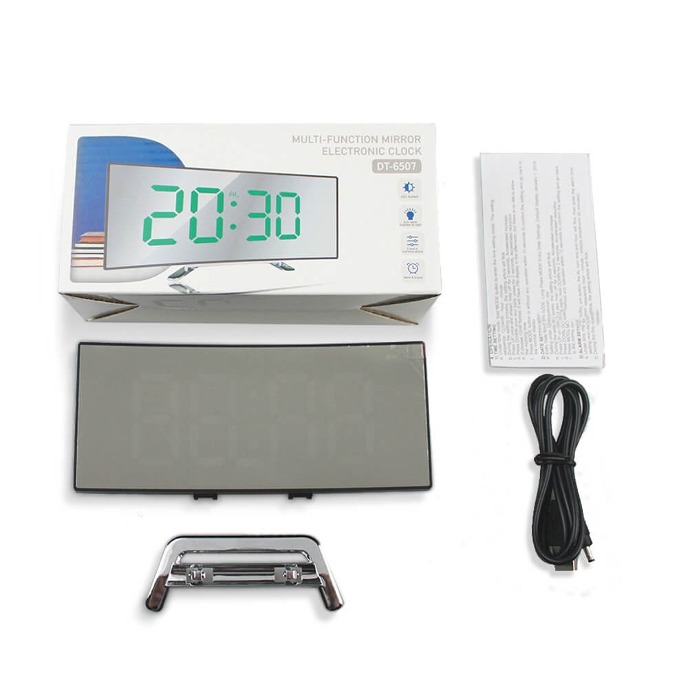 Gebogene LED Digitalwecker - Rass