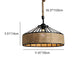Frendorf | LumeLash Vintage Hängeleuchte | Rustikales Eisen & Hanfseil Design | 1-Flammige Pendelleuchte für Wohnzimmer