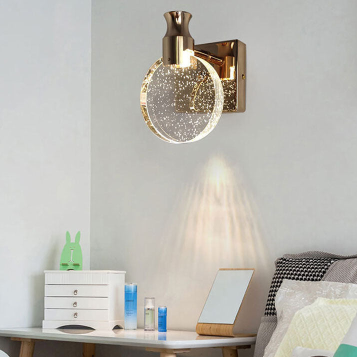 Frendorf | BubbleLux – Nordic Crystal LED Wandleuchte | Modernes Design | Warmes & Weißes Licht | Blaseneffekt