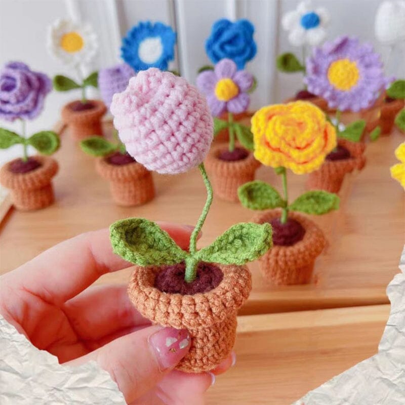 Frendorf | Handgemachte gestrickte Blumen