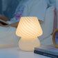 Kreative Glas-Pilz 1-Licht LED Nachtlicht Tischlampe