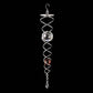 Frendorf | Windspiel Dekor Kristall Blickball Spiral Schwanz Windspinner Stabilisator