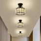 Frendorf | LustraVive Kristall-Deckenleuchte | Modernes Kuppeldesign | 1-Licht Semi-Flush Mount | Zeitlose Eleganz für Ihr Zuhause