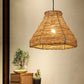Frendorf | RattanDome Retro Pendelleuchte | Handgewebtes Rattan-Design | 1-Licht | Natürliche Wohnbeleuchtung