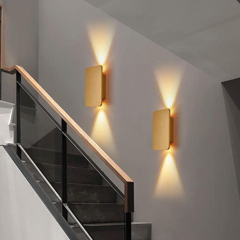 Frendorf | ZenLuxe Nordic Design LED Wandleuchte | Modernes Aluminium | Flaches Panel | Energiesparend | Dekolampe für Wohnzimmer &amp; Büro