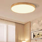 Frendorf | WoodGlow Runde LED Deckenleuchte | Ultra-Dünn | Massivholz | Skandinavisches Design für Wohnräume