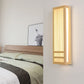 Frendorf | ZenWood Minimalist Japanische Wandlampe | Rechteckiges Design | LED 1-Licht | Warmes und Weißes Licht | Deko für Zuhause