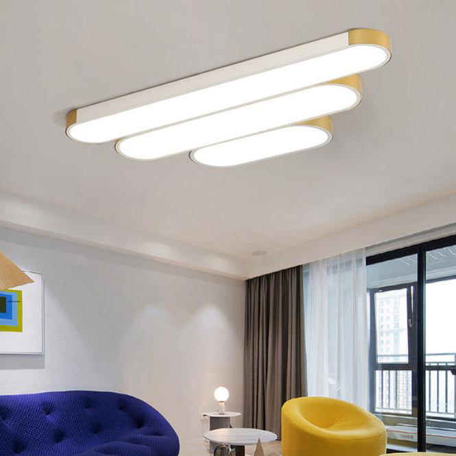 Minimalistische Rechteckige Ring LED Deckenleuchte