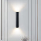 Frendorf | LightVibe Aluminium Wandleuchte Zylinder | 2-flammig | Modernes Design | Innen & Außen