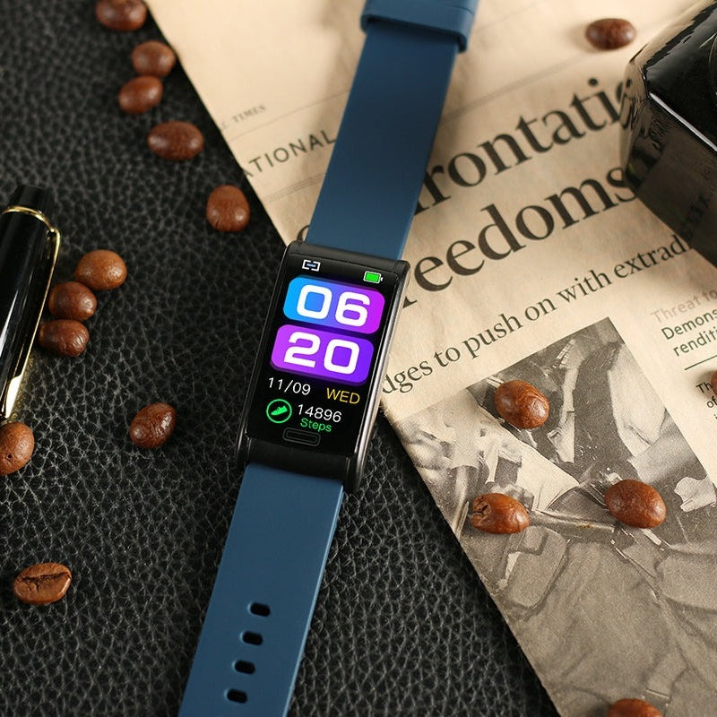 Frendorf | Smart Armband 3-Kanal-EKG Blutdruck Blutsauerstoff Blutzucker Schlaferkennung