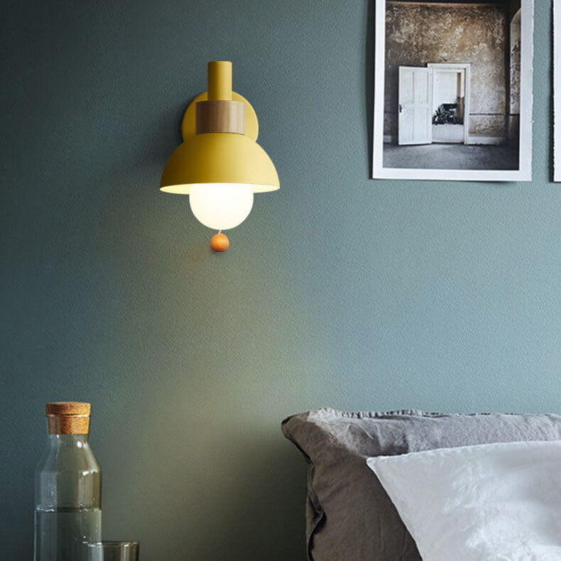 Frendorf | MacaroonGlow Nordic Wandlampe | Farbiges Kugeldesign | Einflammige LED-Wandleuchte für Wohnräume