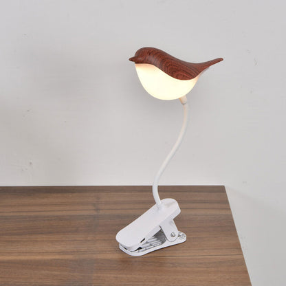 Frendorf | BrightBird Nordic LED Tischlampe | USB-Ladung | Nachtlicht mit Vogelclip | Modernes Design