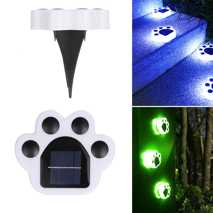 Outdoor Solar Bärenpfoten Runde LED Garten Rasen Vergrabene Licht