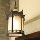 Frendorf | HexaLantern Outdoor LED Hängeleuchte | Wasserdichte Retro-Laterne | Chinesisches Sechseck-Design