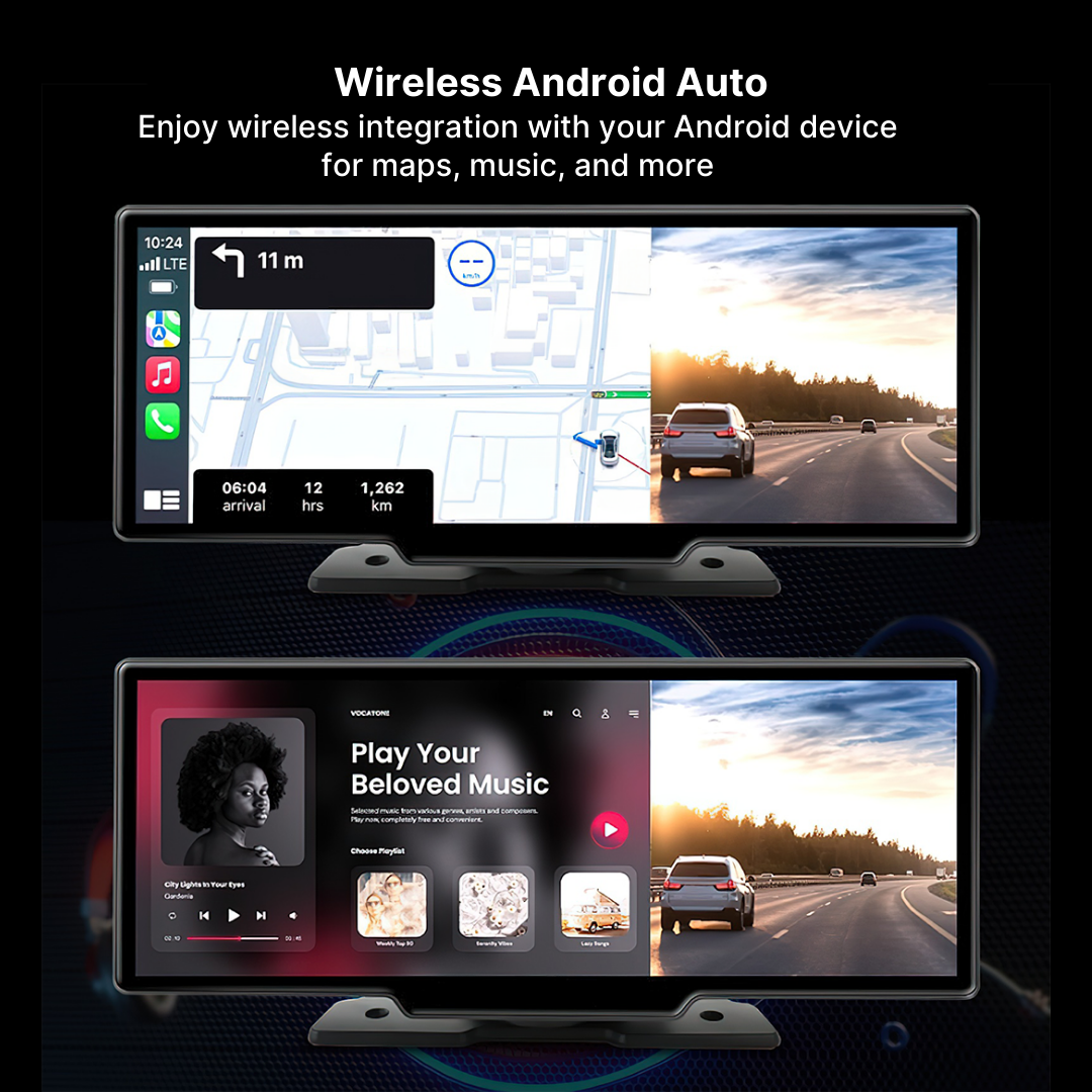 Frendorf | Drahtloses CarPlay & Android Auto Touchscreen - Das beste Autodisplay für Apple CarPlay und Android Auto